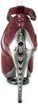 Razor Metallic Spine Heel | Hades TRITON Color burgundy back view