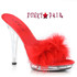 Red Platform Marabou Slipper Ellie Shoes | Sasha