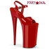 Beyond-009, Red 10 Inch Stripper Heel By Pleaser 