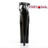 Beyond-087, 10" Black Xtreme Fetish Ankle Strap Pump | Pleaser Shoes Back View