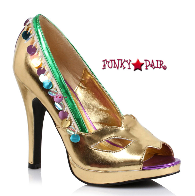 414-Masquerade, 4 inch peep toe Pump