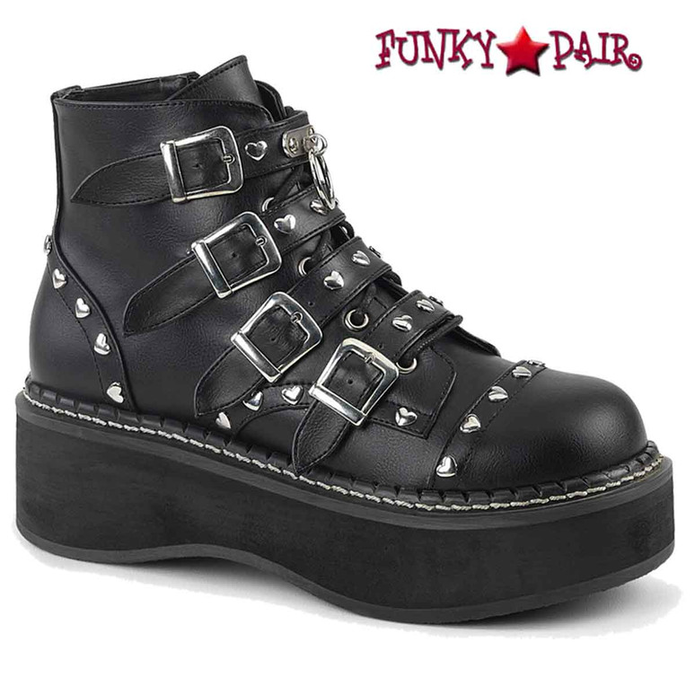 demonia platform ankle boots