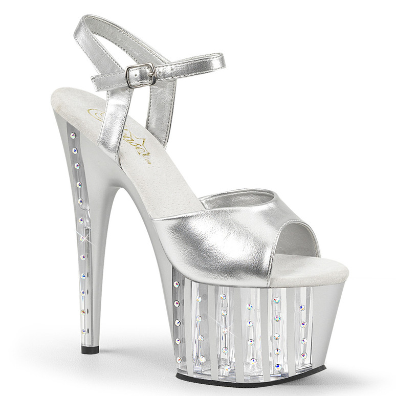 7 Inch Rhinestones Stripper Shoes