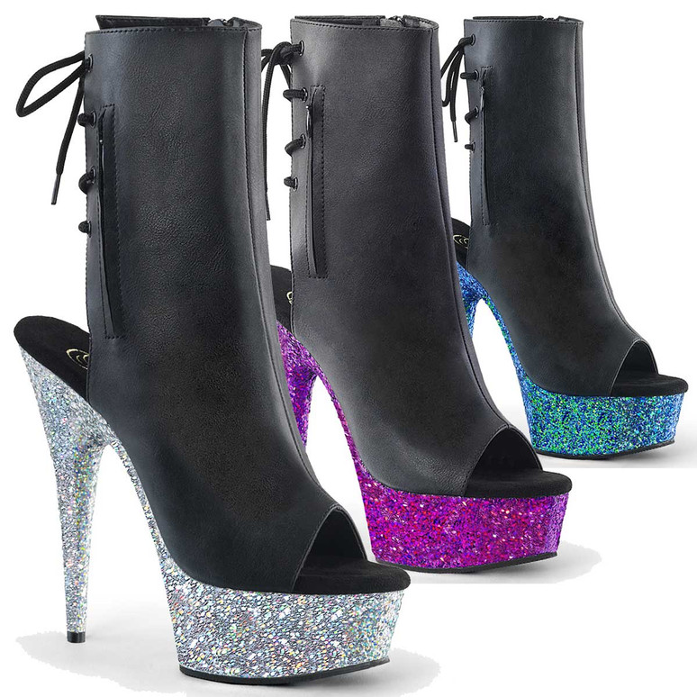 3 inch peep toe booties