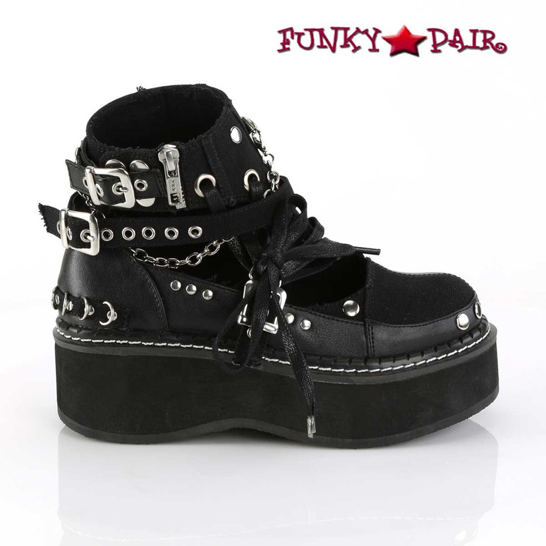 buckle strap ankle boots