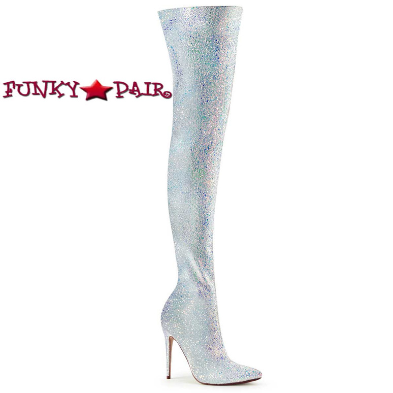 glitter thigh high