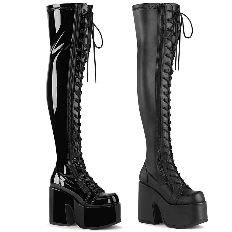 demonia overknee boots