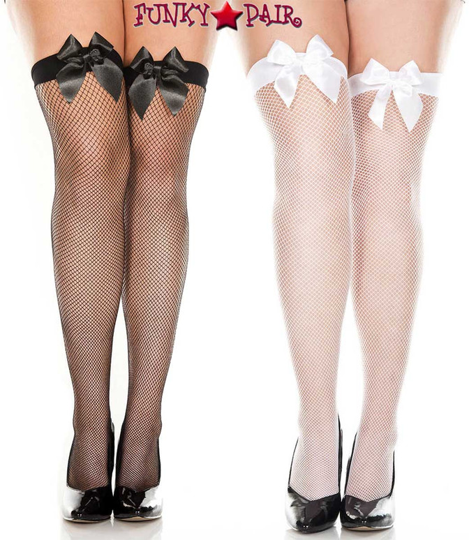 plus size fishnet thigh highs