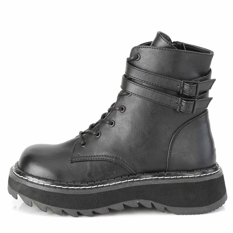 Demonia RIOT-12BK RIOT12BK/BVL Anfibi Unisex Uomo Donna  OutletScarpeOnline.it