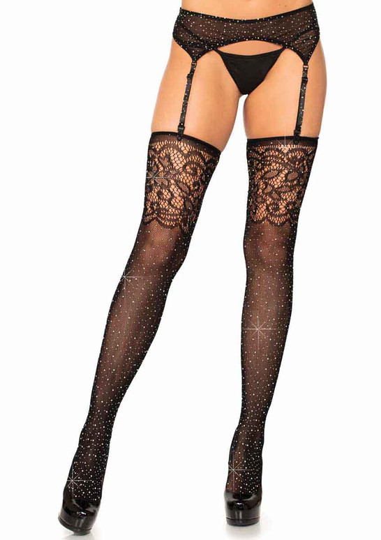 Lace top fishnet stockings Clearance