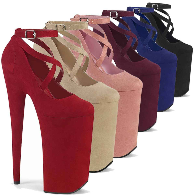 | Beyond-087FS, 10" Extreme High Heel Platform Mary Jane Shoes