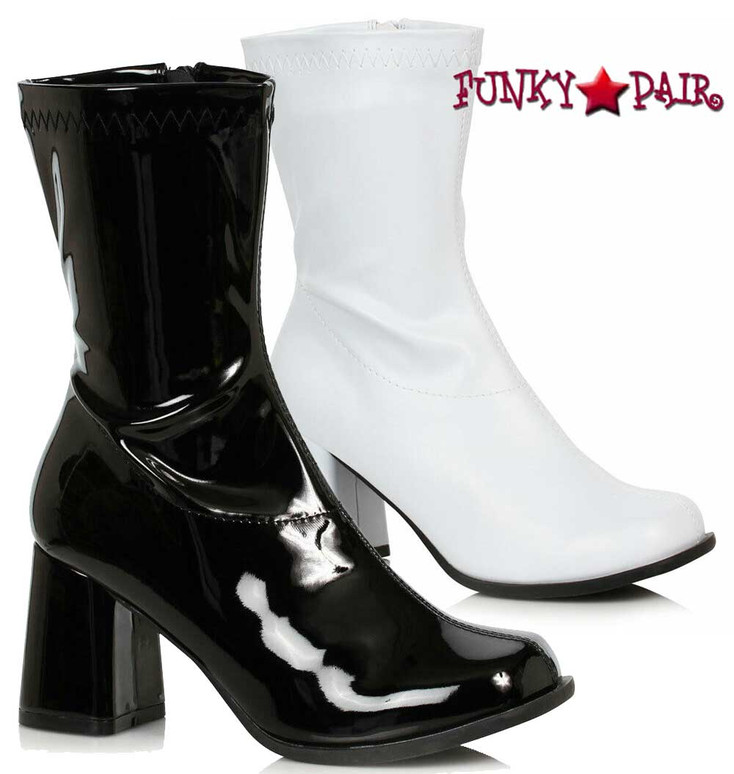 black ankle gogo boots