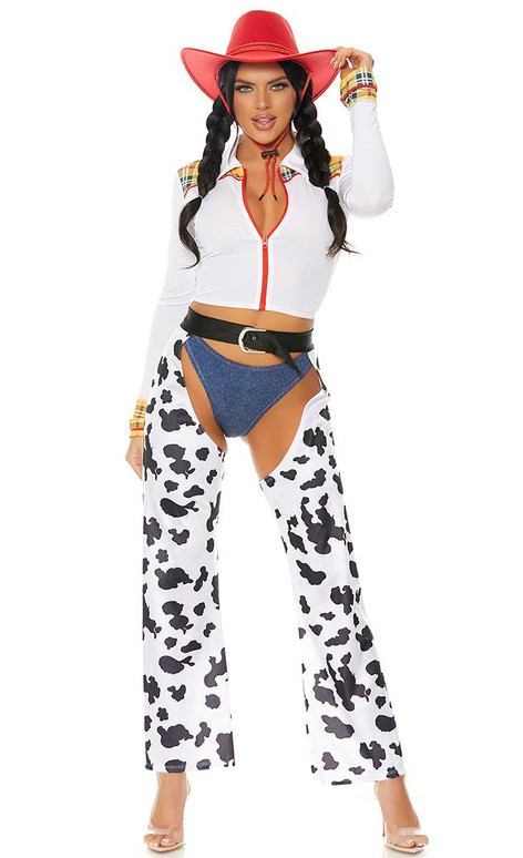 Light Sexy Plus Size Cowgirl Costume 