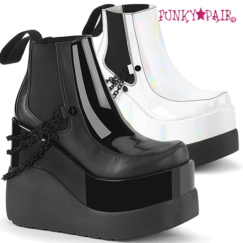 void stomper platform wedge boots