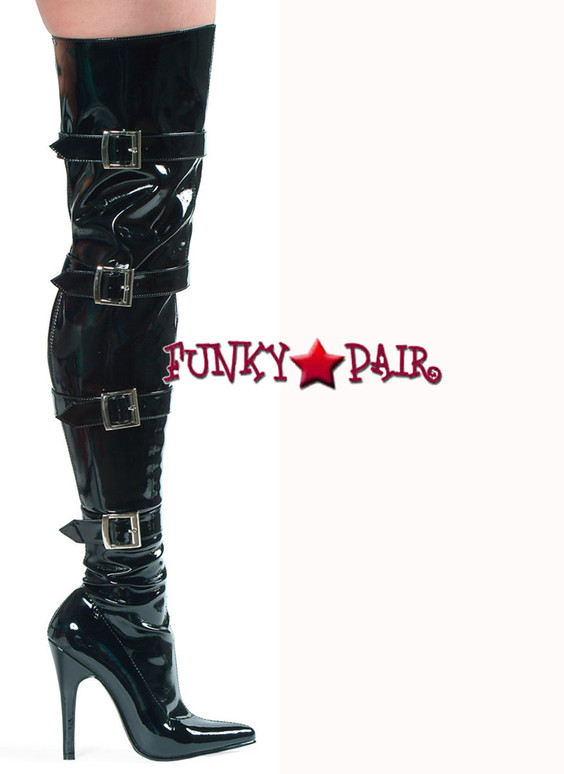 buckle high boot stretch