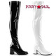 Funtasma By Pleaser Women's Exotica-2000 Boot In White Stretch Patent – Size 7 M