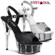 Pleaser | Delight-609-5G, 6 Inch Glitter Shoes