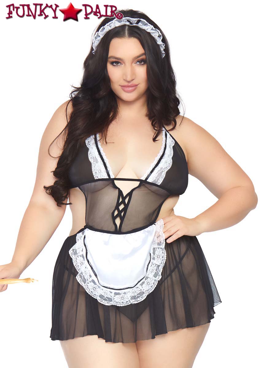 Wholesale plus size french maid lingerie For An Irresistible Look