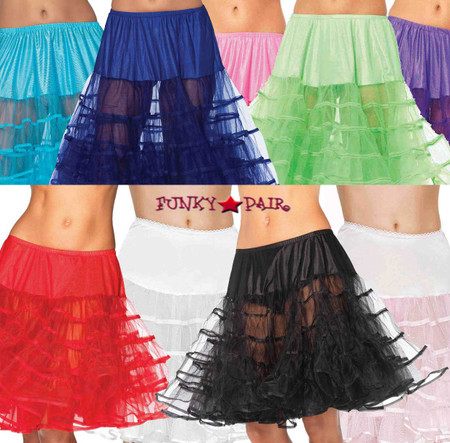 Knee-Length Layered Petticoat Dress