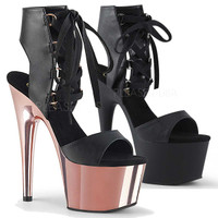 Pleaser Shoes | Adore-700-14, Front Lace-up Platform Sandal