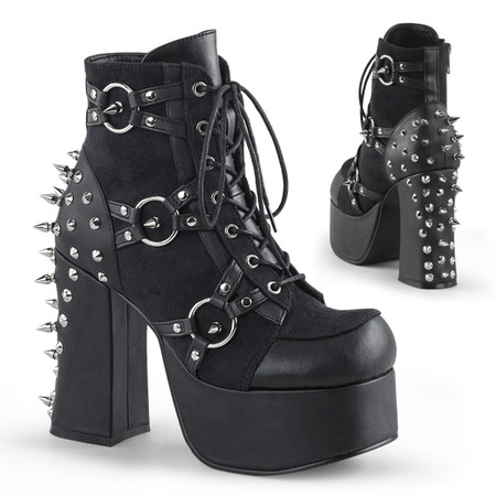Demonia | Charade-100 Women's Ankle Boots with Spiky Studs