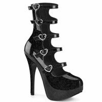 TEEZE-23, 5.75 Inch Heel Strappy Bootie Sandal By Bordello