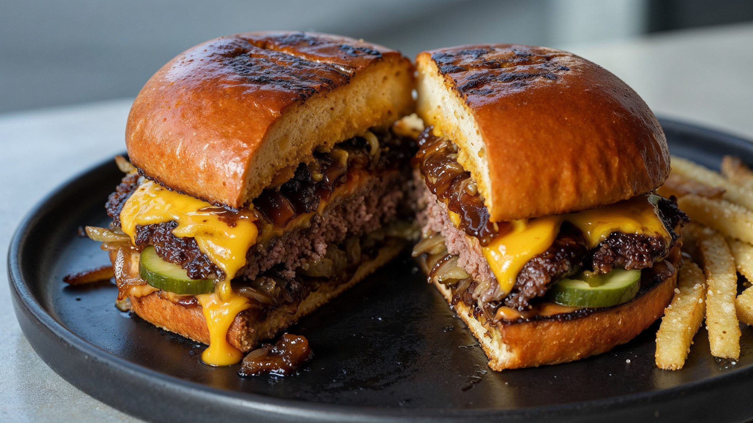Cheeseburger, pairing illustration