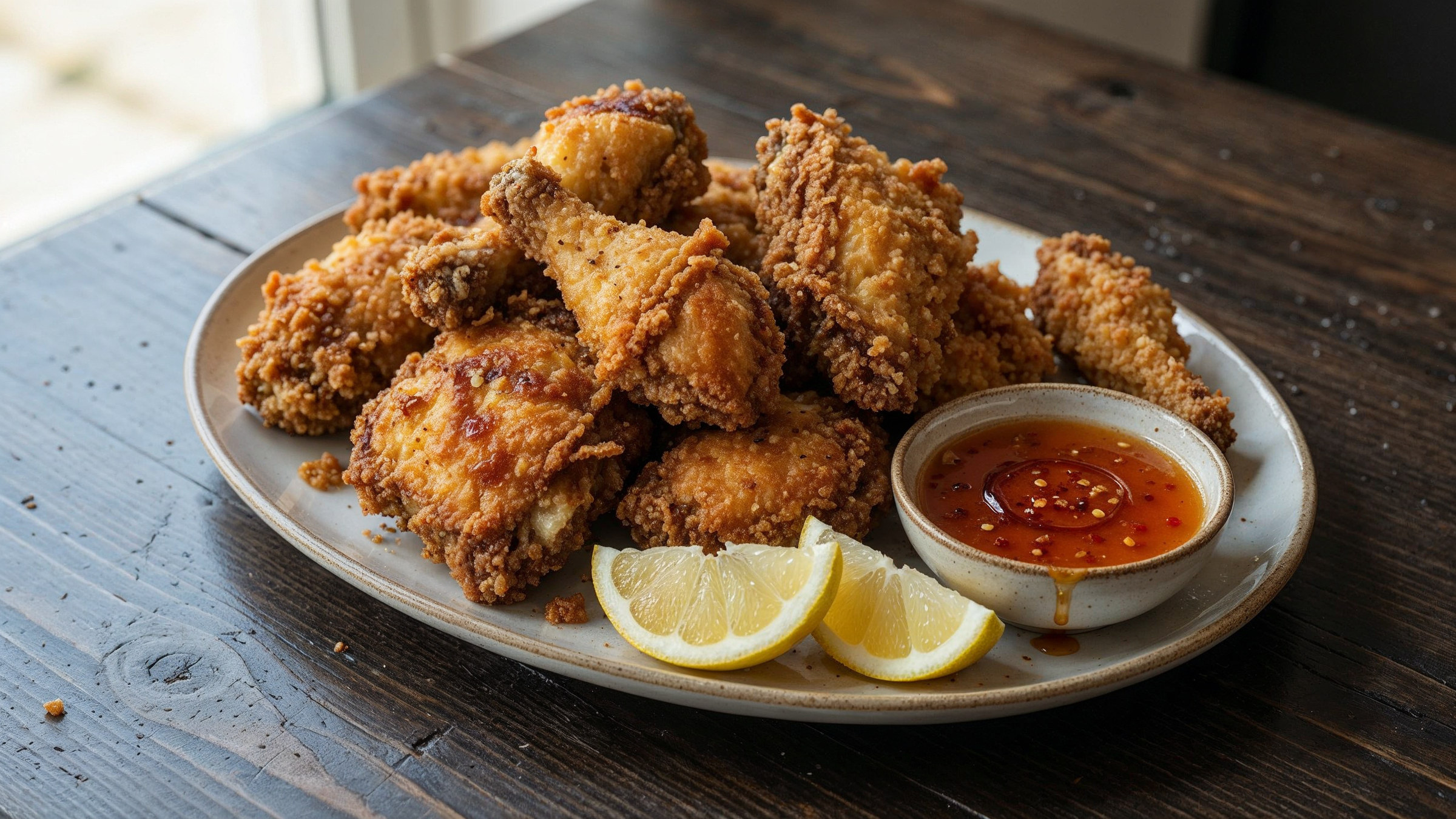 Buttermilk fried chicken, pairing illustration