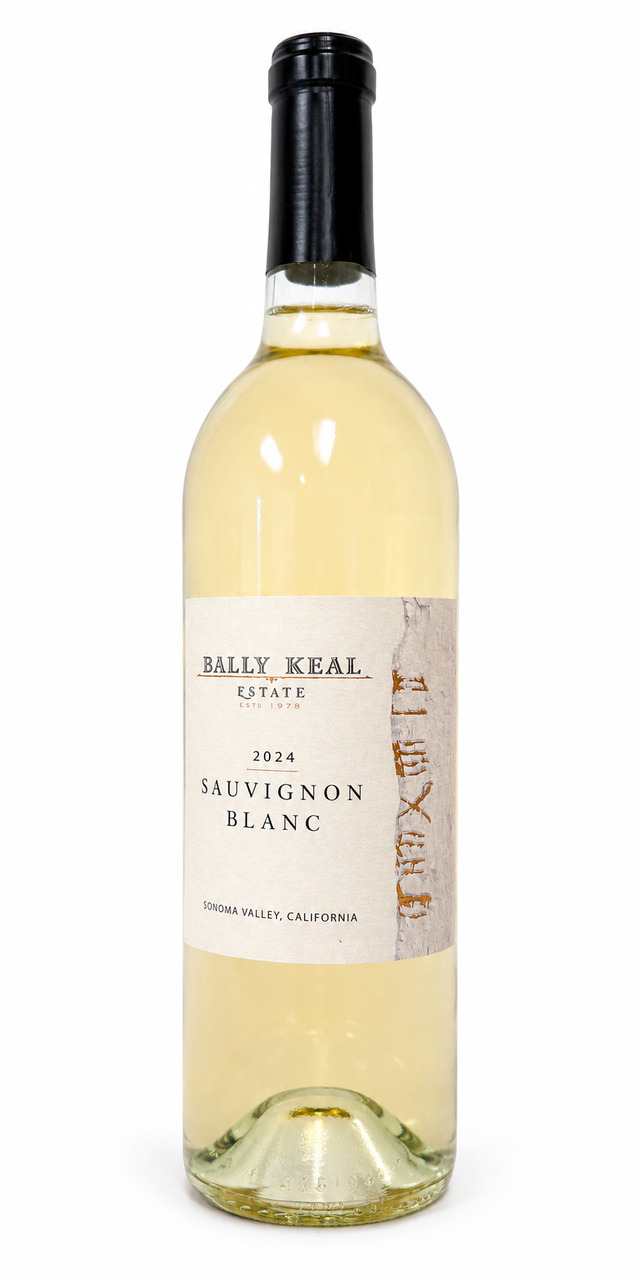 Complete bottle of 2024 Bally Keal Estate Sauvignon Blanc, Sonoma Valley, California