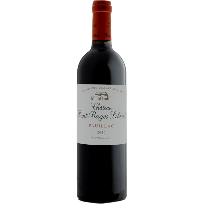 Complete bottle of 2011 Chateau Haut-Bages Liberal Pauillac, France