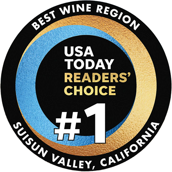 USA TODAY Readers Choice number 1 Best Wine Region Suisun Valley California
