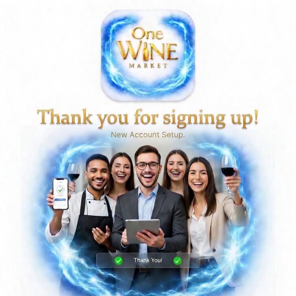 Thank you for signing up with OneWineMarket