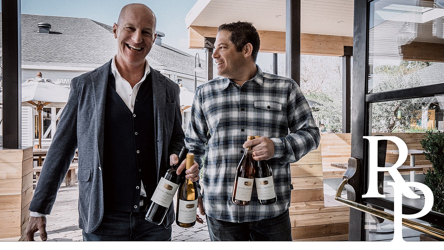 Royal Prince founders with wines