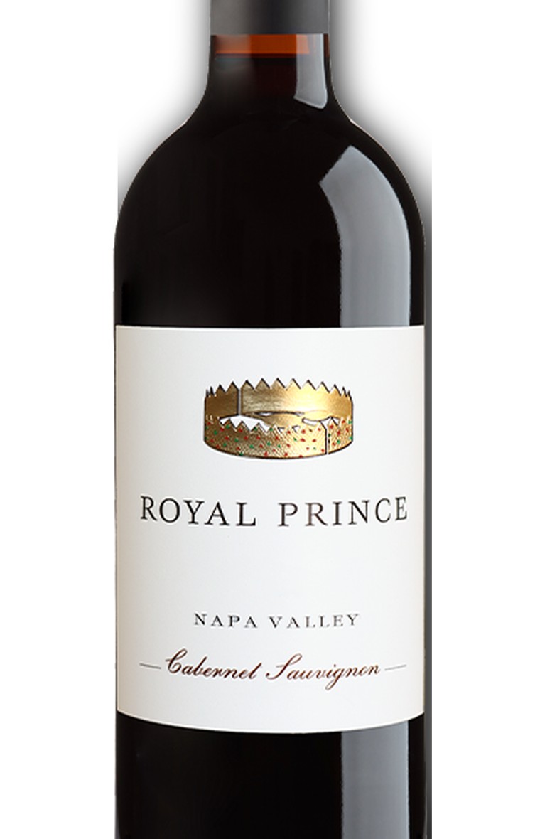 Royal Prince Reserve Cabernet Sauvignon bottle shot on white background