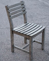 Weathered Grey Wood Armless Chairs / Set of 2 Weathered Grey Wood Armless Chairs / Set of 2