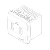 Vimar - Eikon 20295 USB Supply Unit - 2 Module, Flush Mounted, Plastic - Apollo Lighting