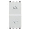 Vimar - Eikon 20060 2-Way Push Button - 2P 10AX, 10A, 250V, Directional Arrows - Apollo Lighting