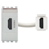 Vimar - Eikon 20346 HDMI Socket Outlet - 1 Module, HDMI Connector, Keystone Fixing, Plastic - Apollo Lighting