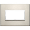 Vimar - Eikon EVO 21654 Cover Plate - 4 Module, Metal - Apollo Lighting