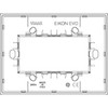 Vimar - Eikon EVO 21654 Cover Plate - 4 Module, Stone - Apollo Lighting