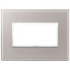 Vimar - Eikon EVO 21654 Cover Plate - 4 Module, Glass - Apollo Lighting