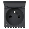 Vimar - Eikon 20212 SICURY French Socket Outlet - 2P+E 16 A 250 V, French Standard, 2 Module - Apollo Lighting