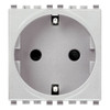 Vimar - Eikon 20208 German SICURY Socket Outlet - 2P+E 16 A 250 V, German Standard, 2 Module, Plastic - Apollo Lighting