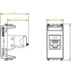 Vimar - Net Safe 20340.1 UTP Socket Outlet - RJ45 Cat5e, Unshielded, T568A/B Universal Wiring, 8 Contacts - Apollo Lighting