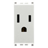 Vimar - Eikon 20242 SICURY USA+SASO Socket Outlet - 2P+E 15 A 127 V, American and Saudi Arabian Standard, Plastic - Apollo Lighting