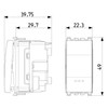 Vimar - Eikon 20000.FX 1-way Rocker Switch - Replaceable Button, 10A, 250 V - Apollo Lighting