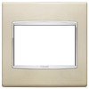 Vimar - Eikon 20648 Classic Cover Plate - 3 Module, Metal - Apollo Lighting