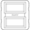 Vimar - Eikon 21618 Mounting Frame - Screws, 8 (4+4) Module, Plastic - Apollo Lighting