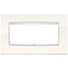 Vimar - Eikon 20649 Classic Cover Plate - 5 Module, Metal - Apollo Lighting