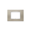 Vimar - Eikon 20653 Classic Cover Plate - 3 Module, Metal - Apollo Lighting